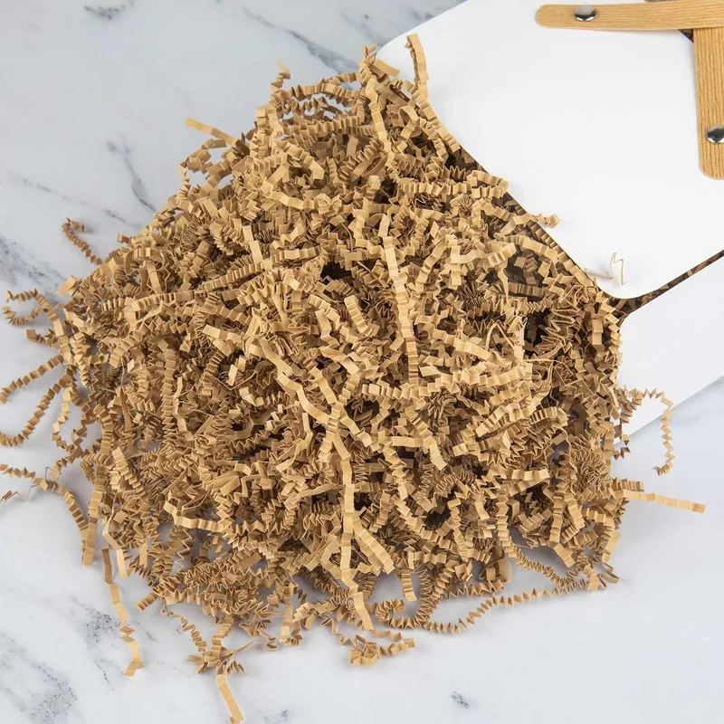 Caonysh 8.5oz Crinkle Paper Filler for Gift Baskets Gift Boxes(Brown) photo 2