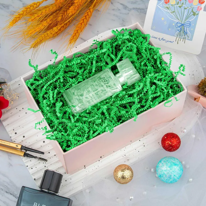 Caonysh 8.5oz Crinkle Paper Filler for Gift Baskets Gift Boxes(Green) photo 2