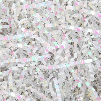 Caonysh 8.5oz Crinkle Paper Filler for Gift Baskets Gift Boxes(Shiny White)