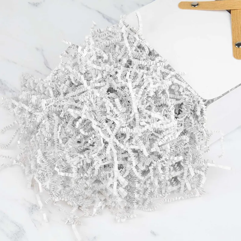 Caonysh 8.5oz Crinkle Paper Filler for Gift Baskets Gift Boxes(White) photo 2